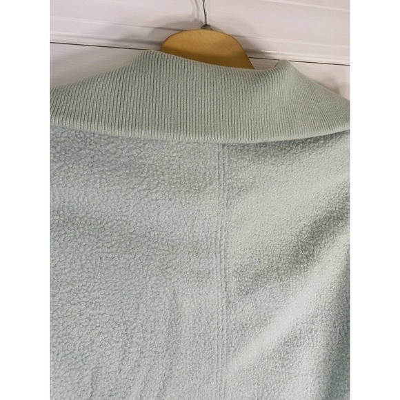 Lands End‎ Women’s Sherpa Jacket Size Large 14-16 Light Blue Large Neck - Picture 12 of 12